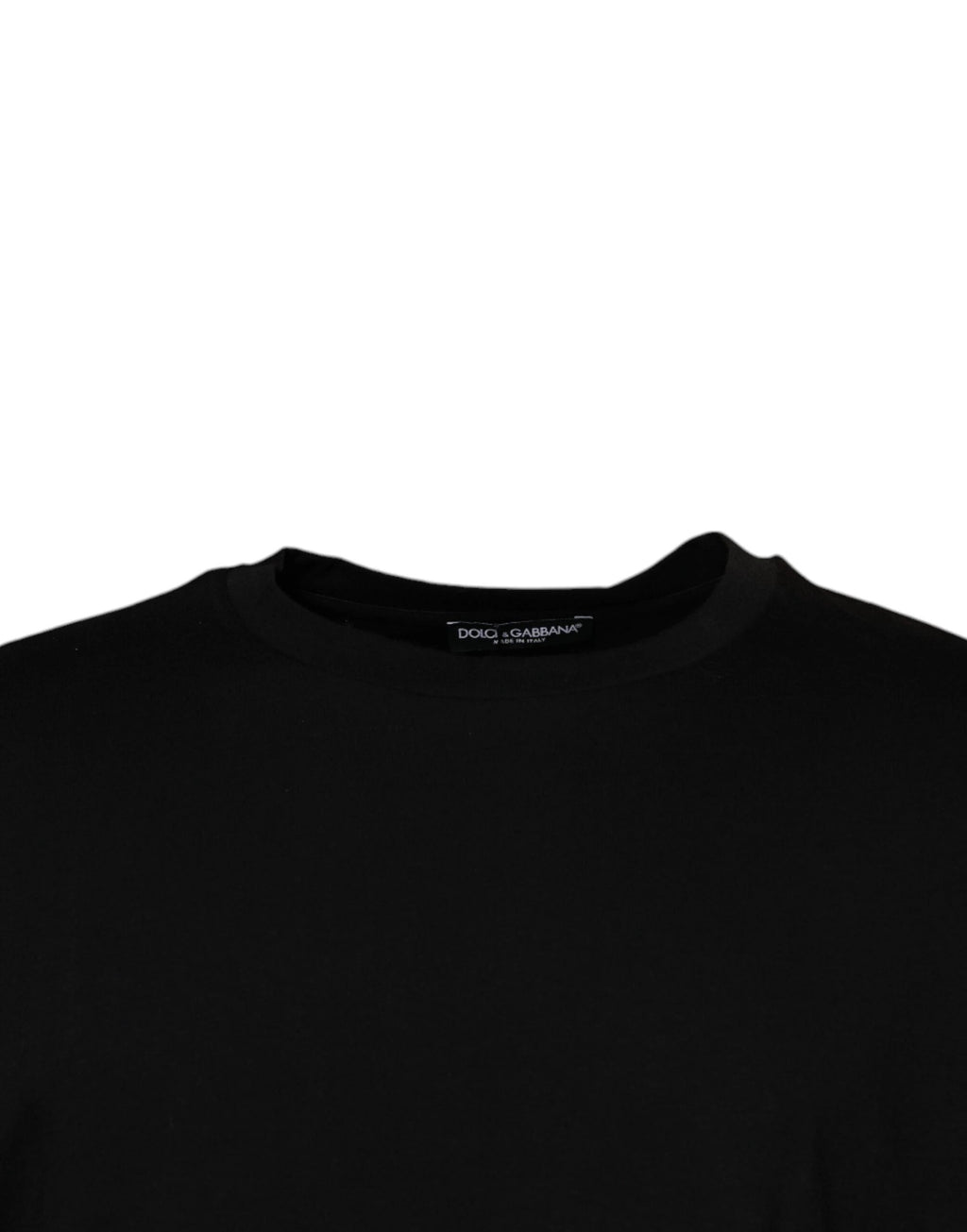 Dolce & Gabbana Black Crew Neck Short Sleeve T-shirt by Dolce & Gabbana