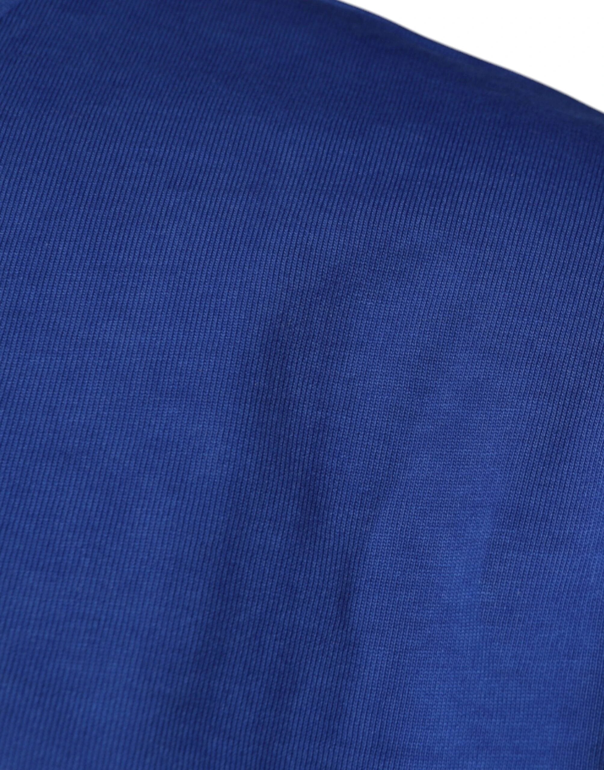 Dolce & Gabbana Blue Graphic Print Cotton Crew Neck T-shirt by Dolce & Gabbana