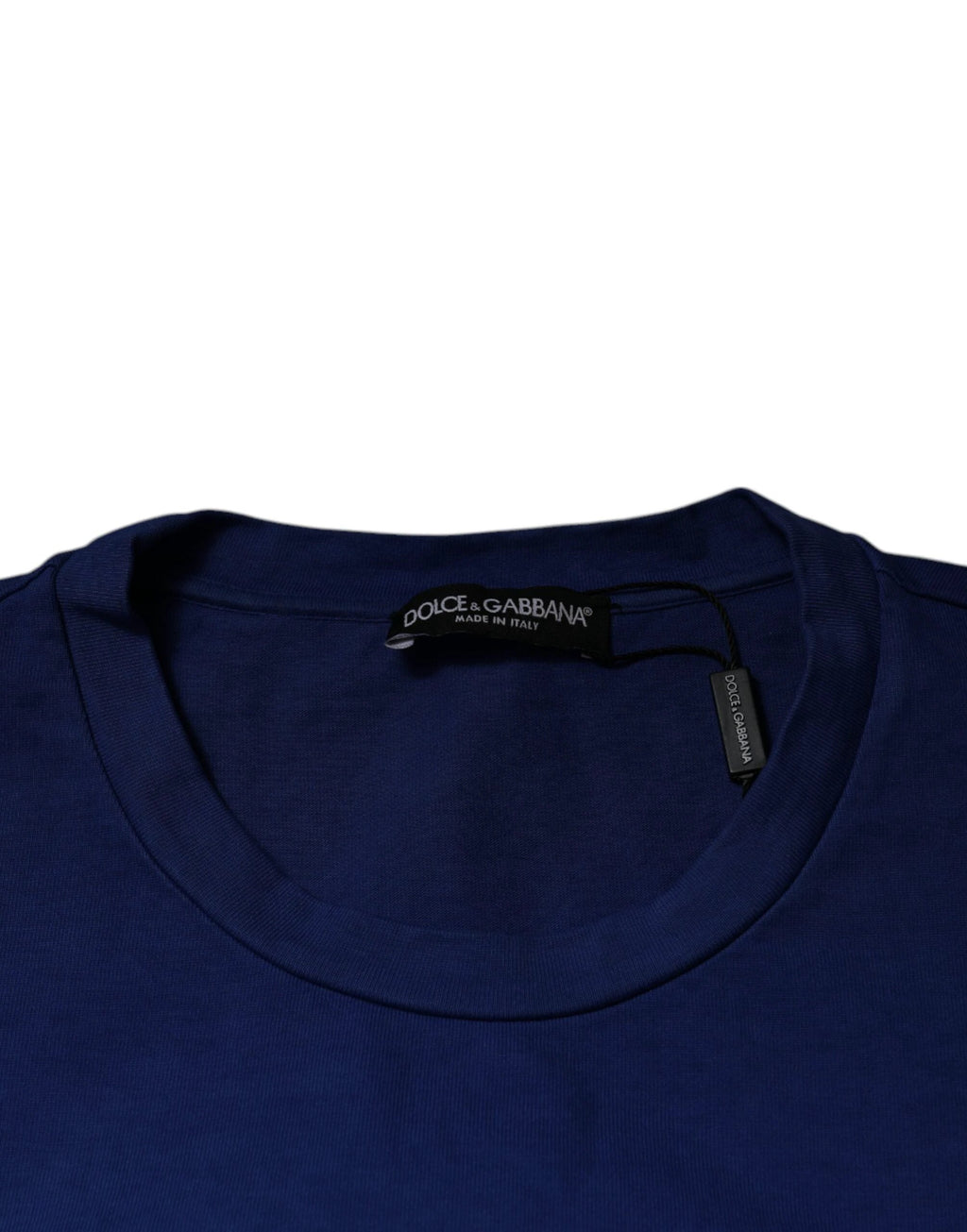 Dolce & Gabbana Blue Graphic Print Cotton Crew Neck T-shirt by Dolce & Gabbana
