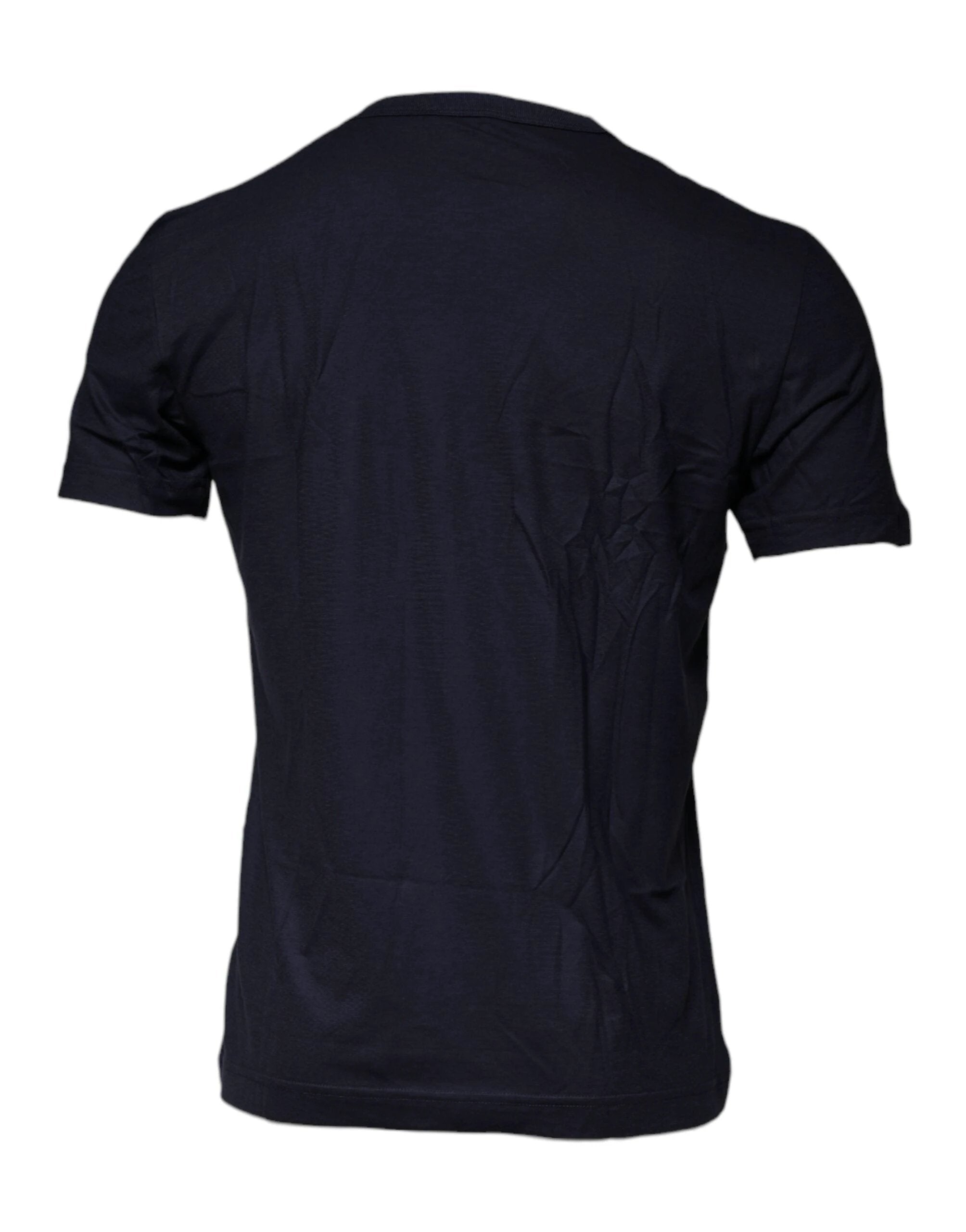 Dolce & Gabbana Blue D&G King Of Love Cotton Crew Neck T-shirt by Dolce & Gabbana