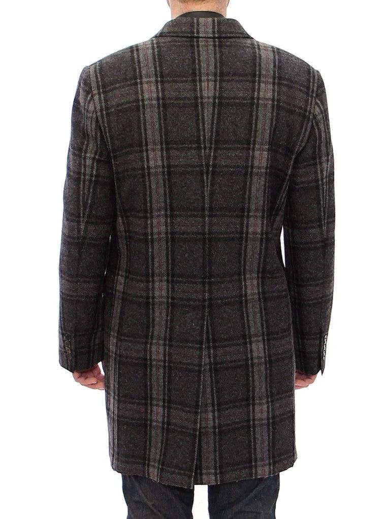 Dolce & Gabbana Gray Double Breasted Coat Jacket by Dolce & Gabbana