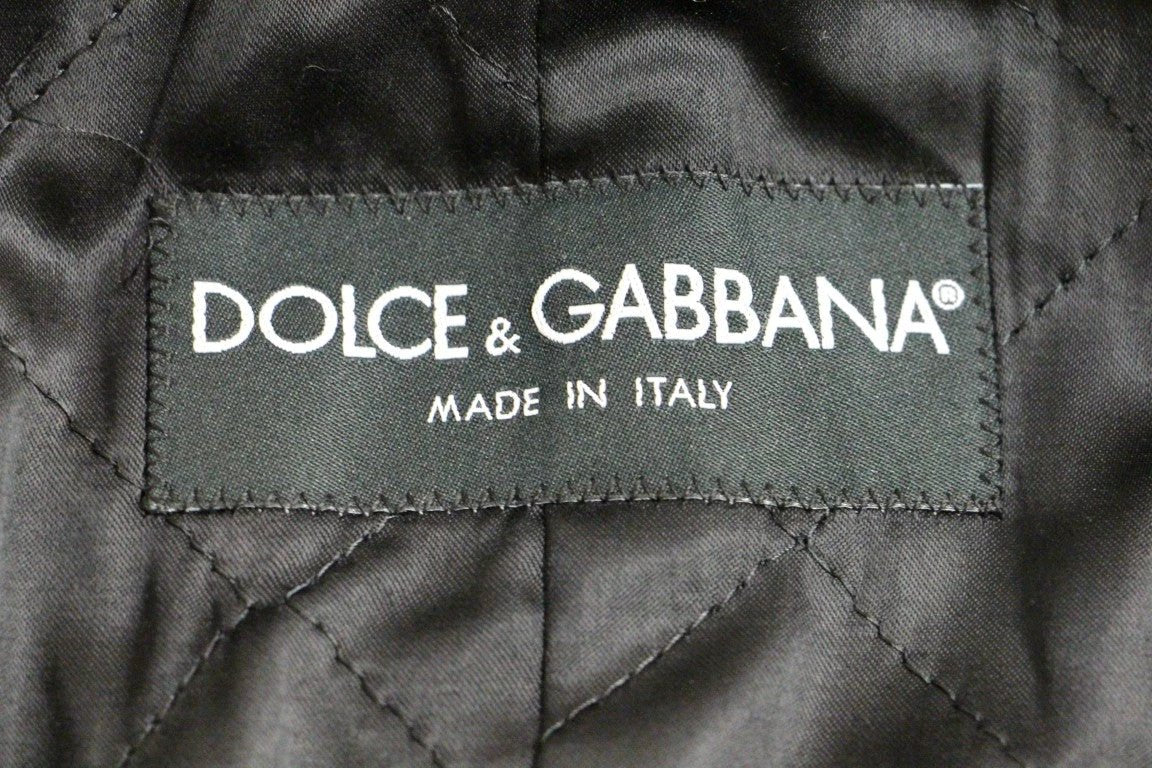 Dolce & Gabbana Gray Double Breasted Coat Jacket by Dolce & Gabbana