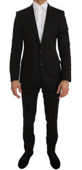 Dolce & Gabbana Brown Wool Crystal Bee Slim Fit MARTINI by Dolce & Gabbana