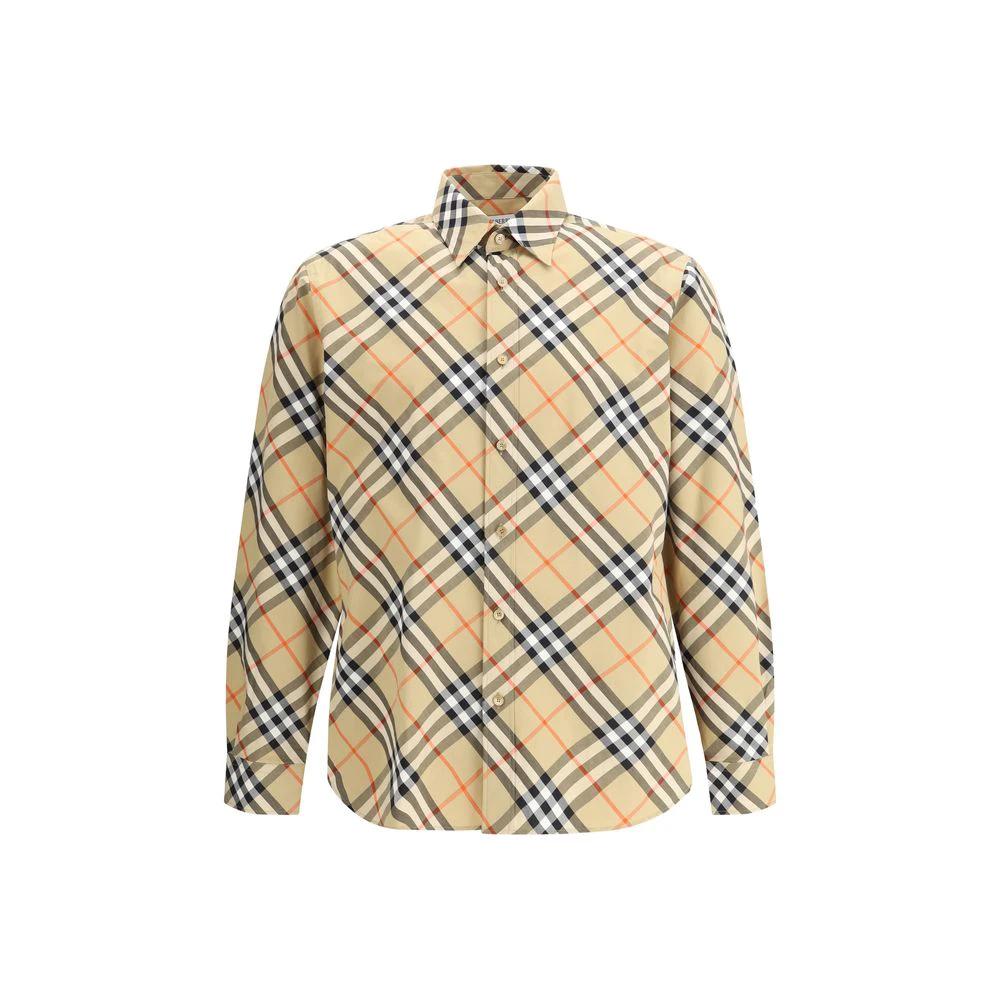 Burberry Beige Cotton Pattern Shirt by Burberry