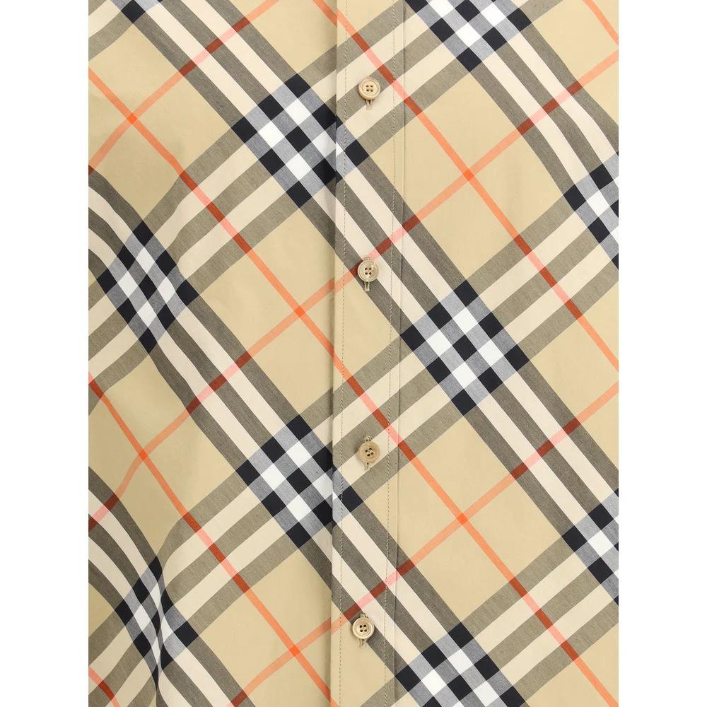 Burberry Beige Cotton Pattern Shirt by Burberry