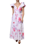 Philosophy White Floral Cotton Maxi Dress by Philosophy