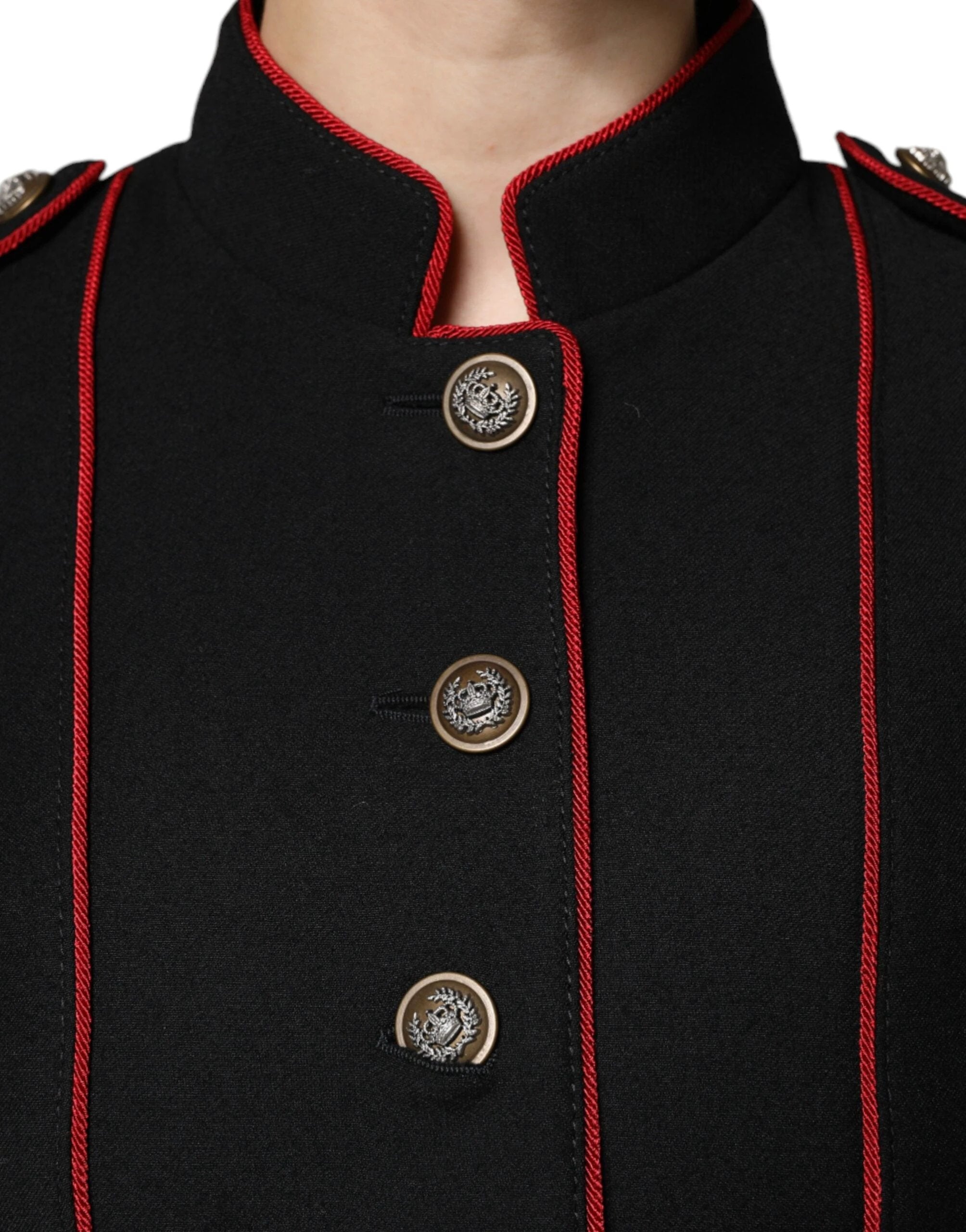 Dolce & Gabbana Black Single Breasted Trench Coat Jacket by Dolce & Gabbana