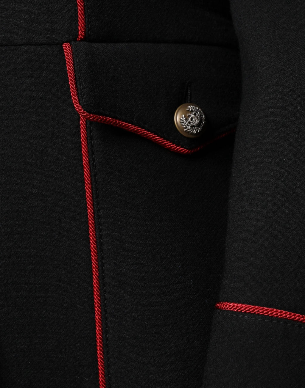 Dolce & Gabbana Black Single Breasted Trench Coat Jacket by Dolce & Gabbana