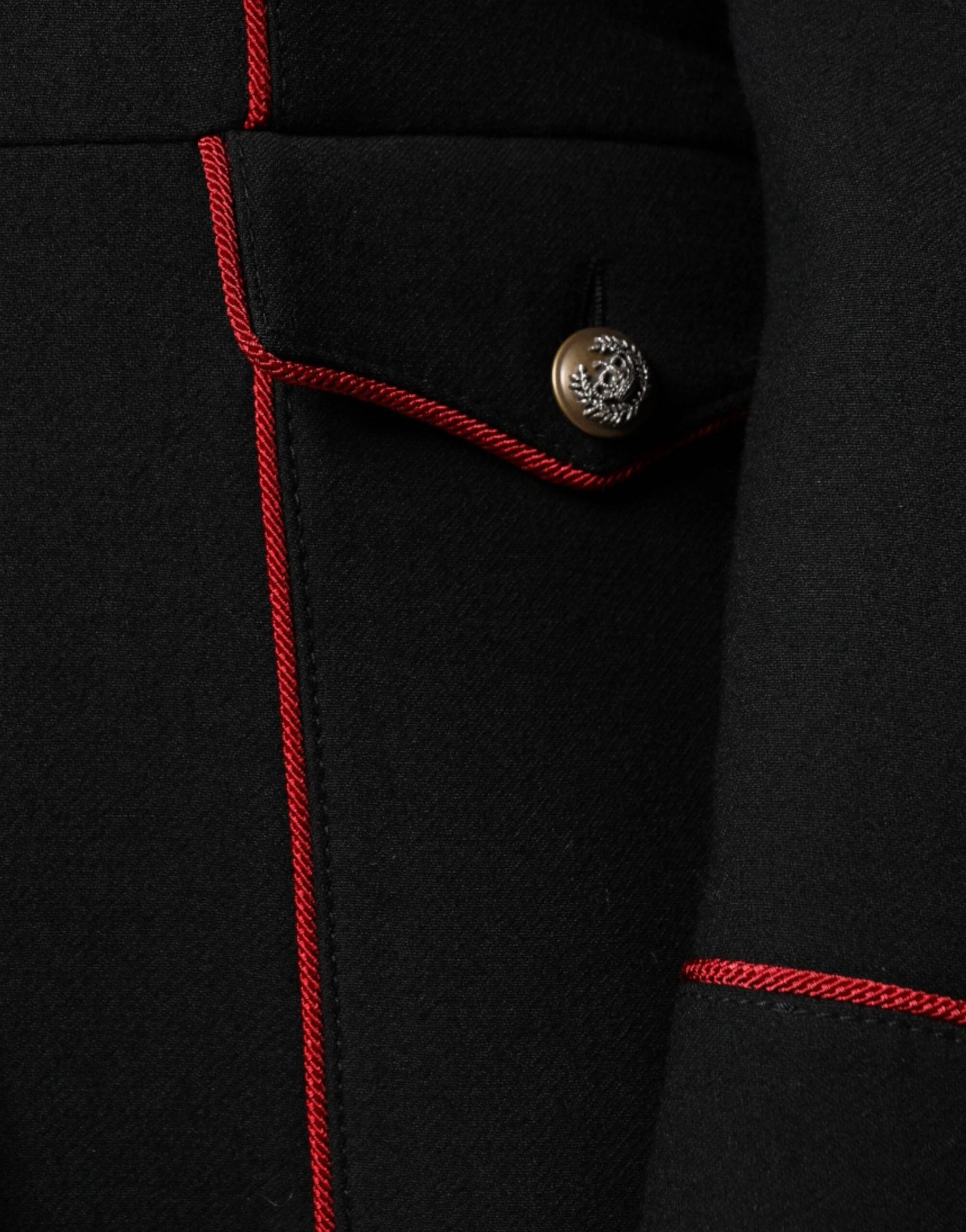 Dolce & Gabbana Black Single Breasted Trench Coat Jacket by Dolce & Gabbana