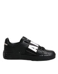 Dolce & Gabbana Black D&G AMORE Low Top Sneakers Shoes by Dolce & Gabbana