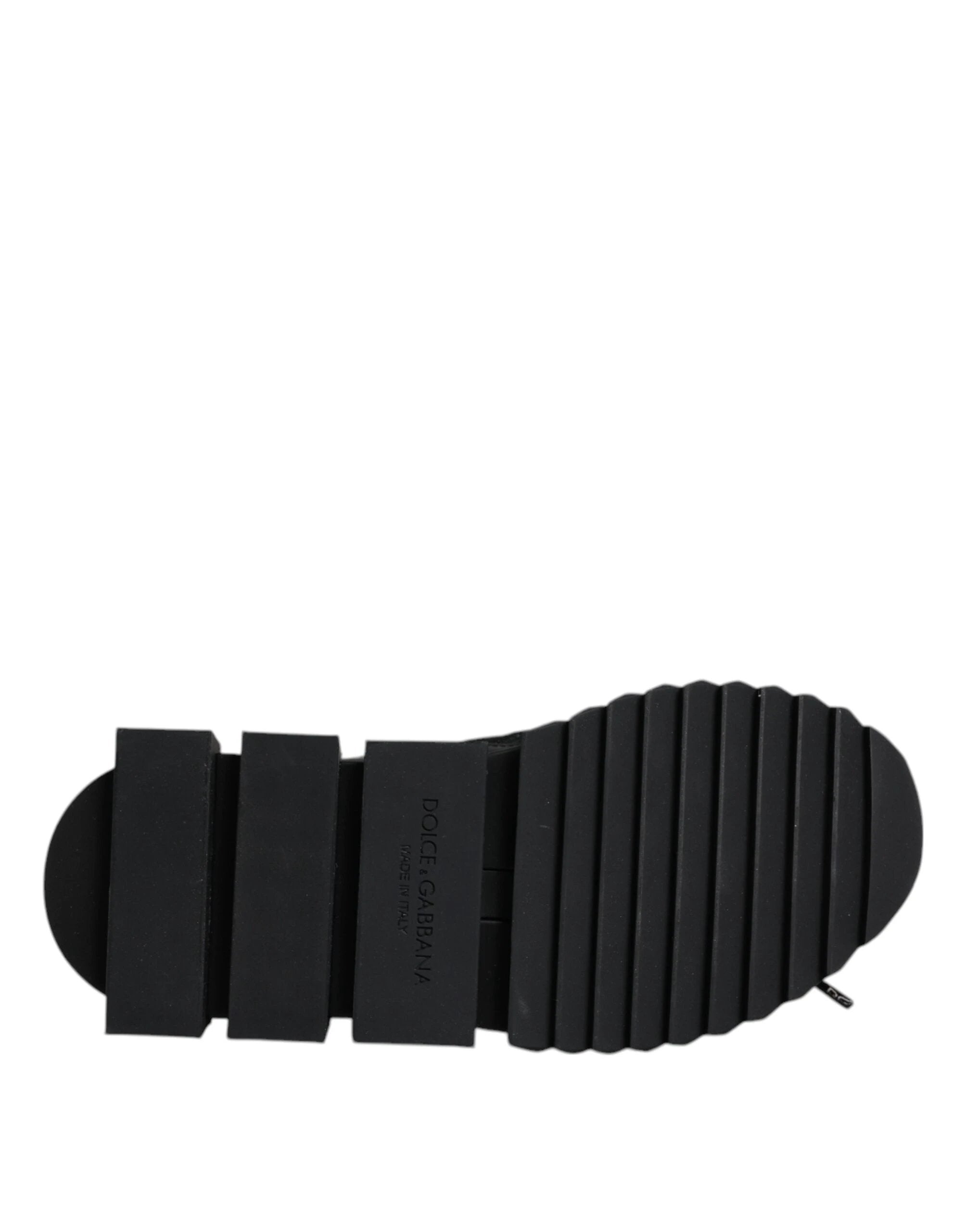 Dolce & Gabbana Black Sorrento Socks Logo Sneakers Shoes by Dolce & Gabbana