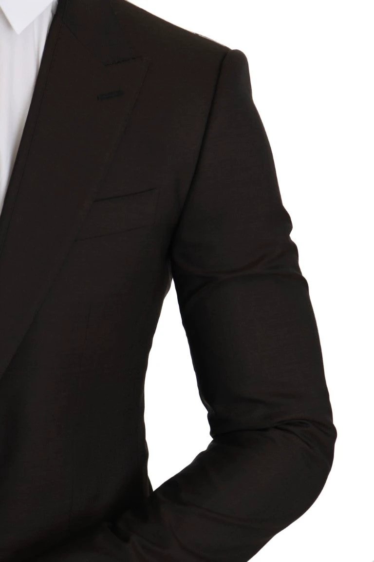 Dolce & Gabbana Brown Wool SICILIA Jacket Coat Blazer by Dolce & Gabbana