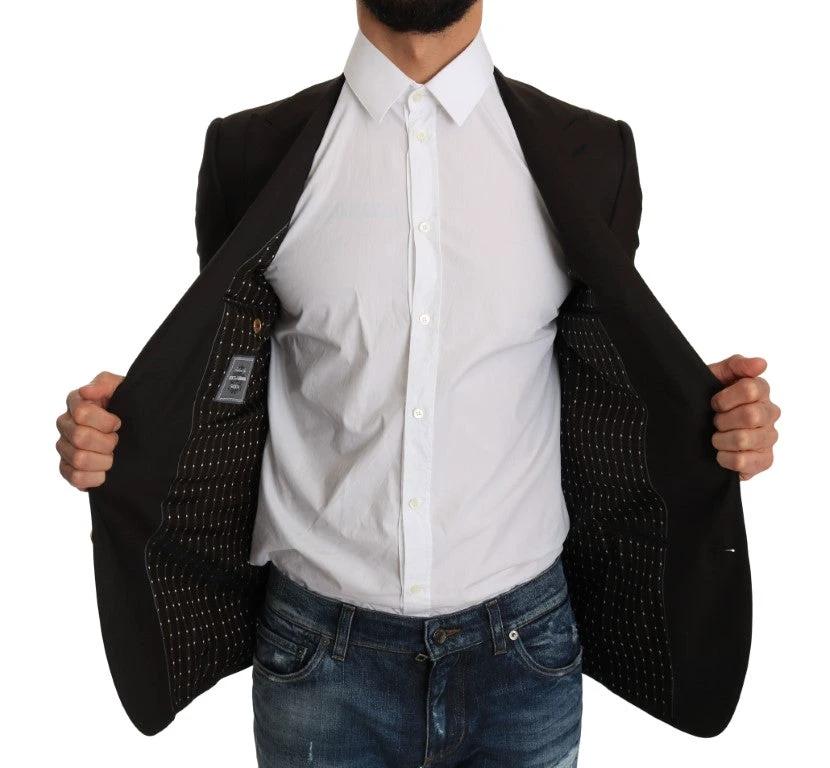 Dolce & Gabbana Brown Wool SICILIA Jacket Coat Blazer by Dolce & Gabbana