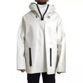 Bottega Veneta White Leather Men Waterproof Jacket Blouson by Bottega Veneta