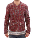 Dolce & Gabbana Bordeaux Leather Boxer Print Jacket Coat by Dolce & Gabbana