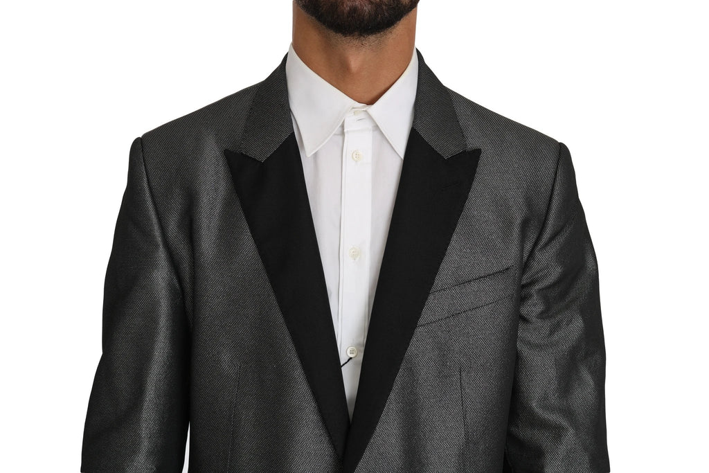 Dolce & Gabbana Gray Patterned MARTINI 2 Piece Suit by Dolce & Gabbana