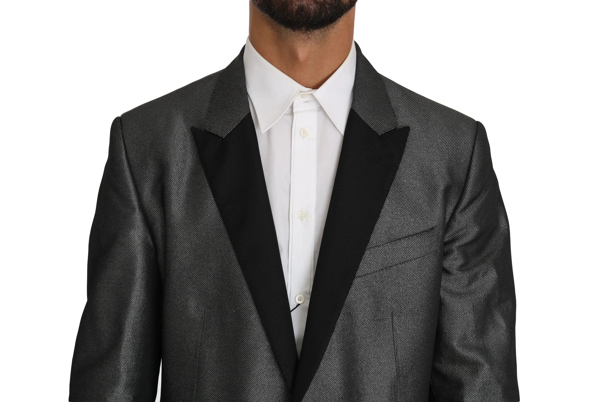 Dolce & Gabbana Gray Patterned MARTINI 2 Piece Suit by Dolce & Gabbana