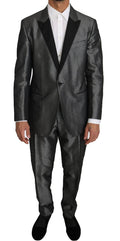Dolce & Gabbana Gray Patterned MARTINI 2 Piece Suit by Dolce & Gabbana
