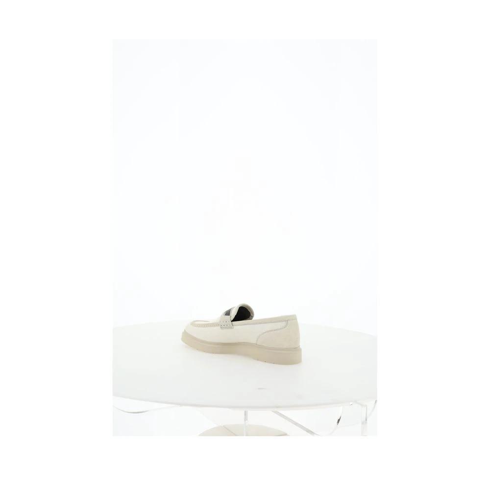 Brunello Cucinelli Beige Loafers Shoes by Brunello Cucinelli