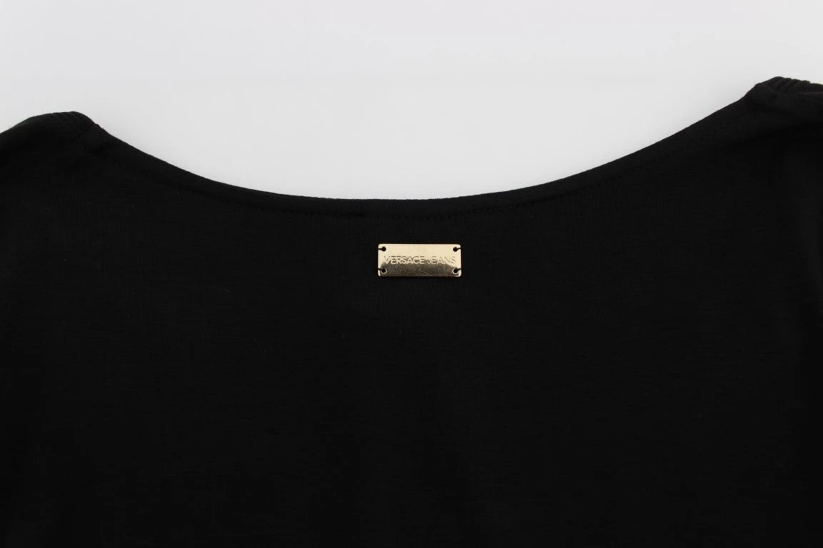 Versace Jeans Black Stretch Longsleeve Sweater by Versace Jeans