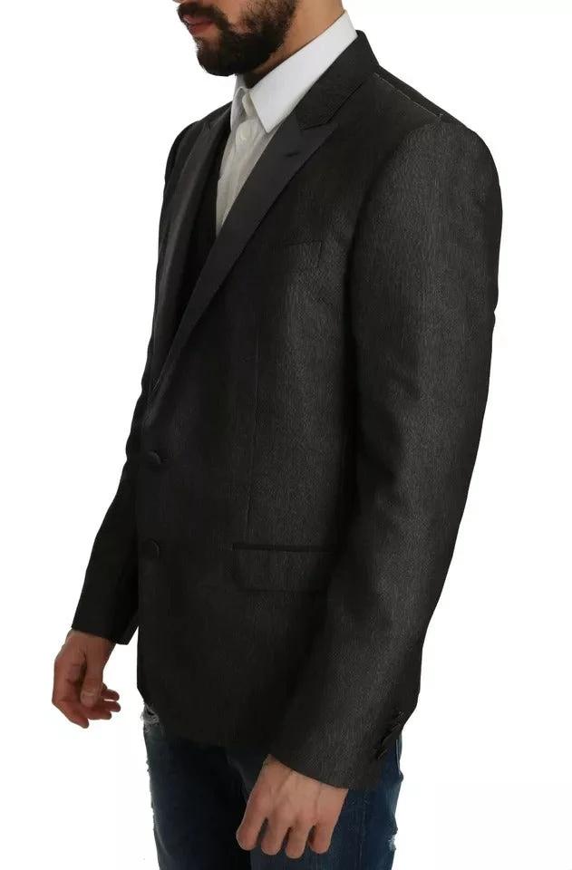 Dolce & Gabbana Gray MARTINI 2 Piece Vest Coat Blazer by Dolce & Gabbana