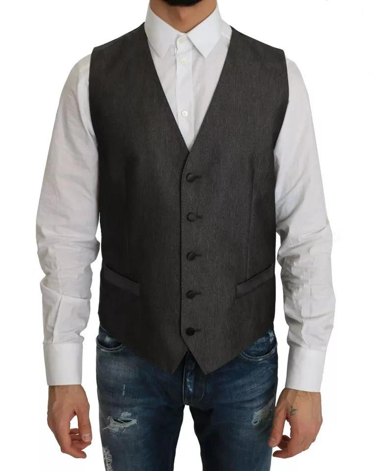 Dolce & Gabbana Gray MARTINI 2 Piece Vest Coat Blazer by Dolce & Gabbana