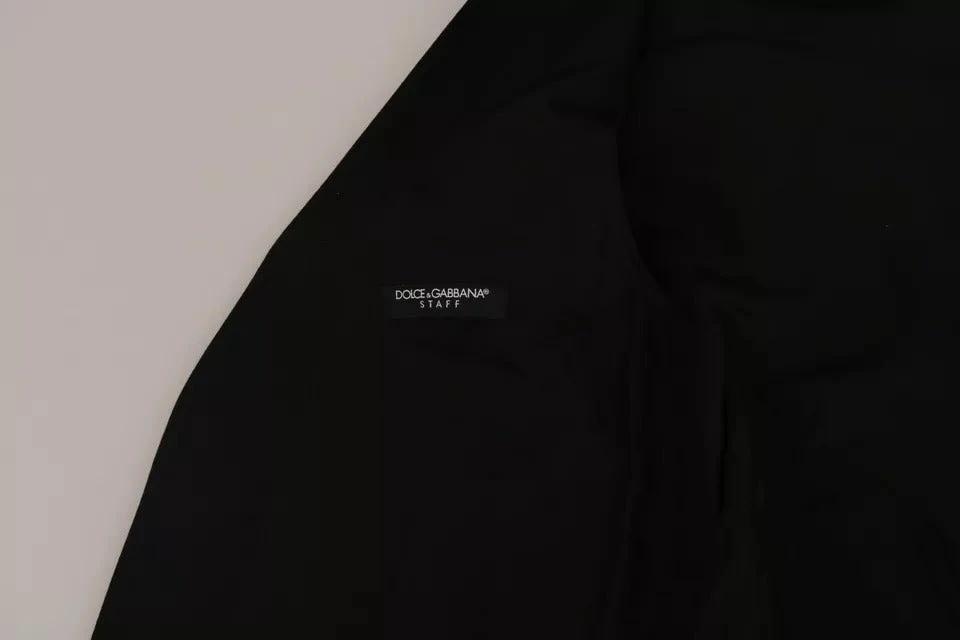Dolce & Gabbana Black Wool Logo Waistcoat Vest by Dolce & Gabbana