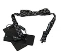 Dolce & Gabbana Black Silk Circles Men Necktie Bow Tie by Dolce & Gabbana