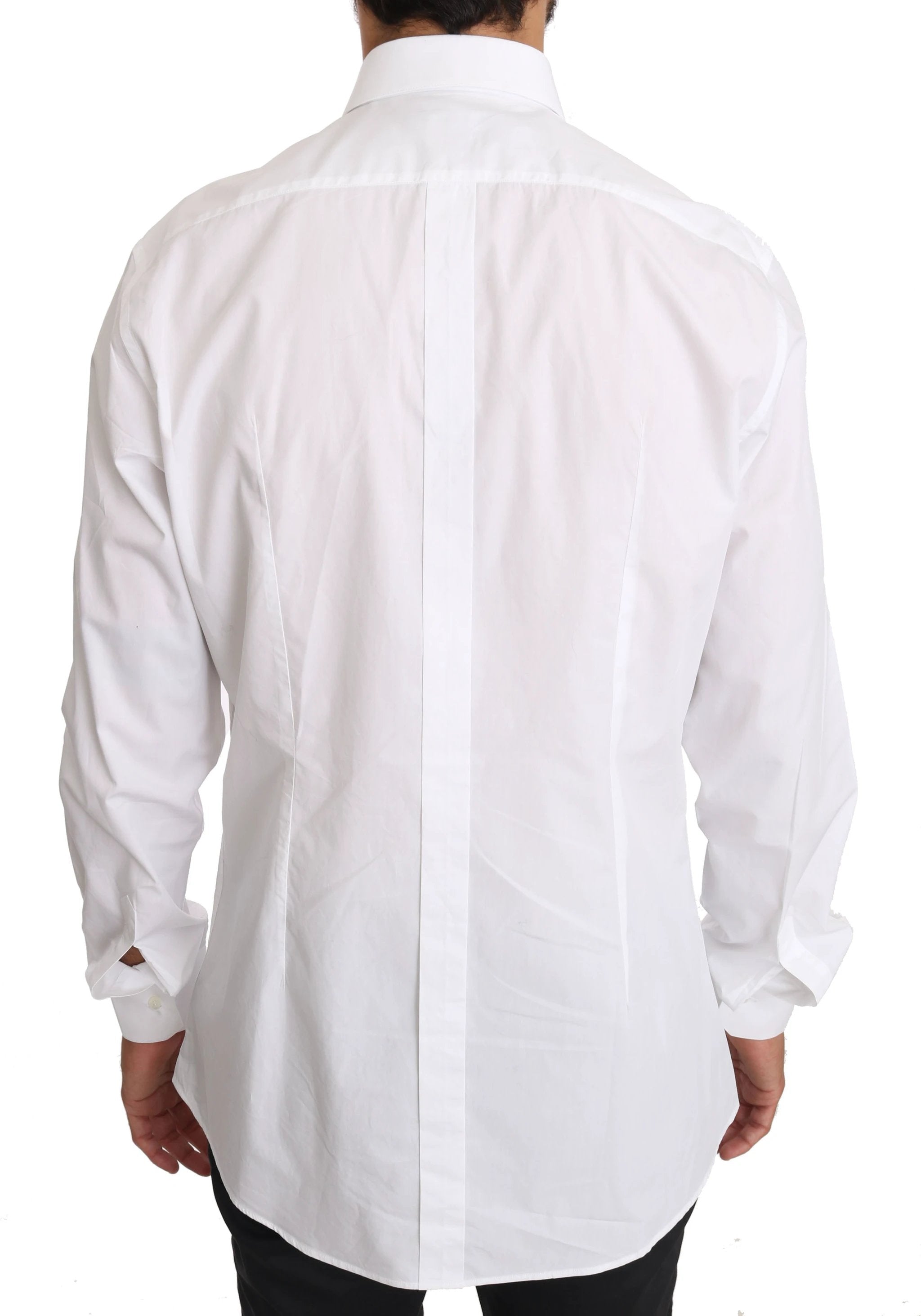 Dolce & Gabbana White Cotton GOLD Dress Shirt by Dolce & Gabbana