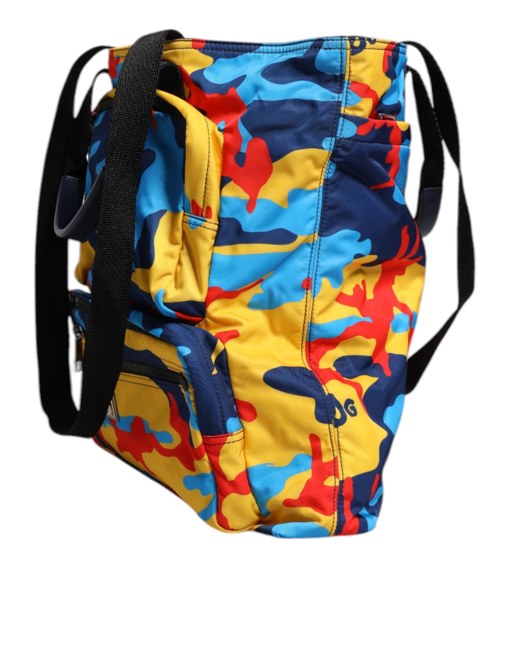 Dolce & Gabbana Multicolor Camouflage Nylon Shopping Tote Bag by Dolce & Gabbana