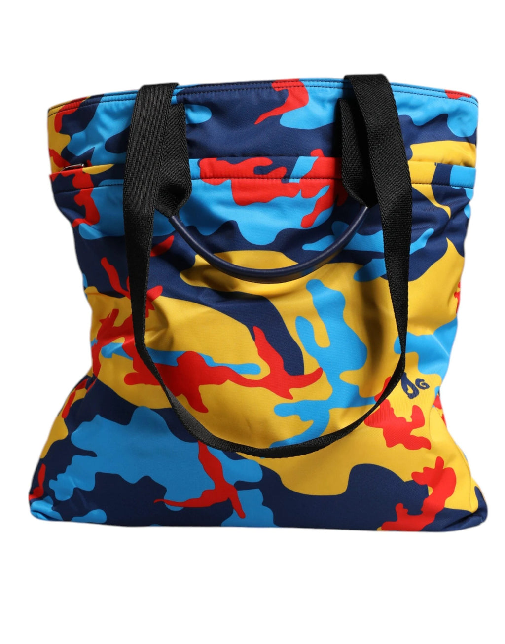 Dolce & Gabbana Multicolor Camouflage Nylon Shopping Tote Bag by Dolce & Gabbana