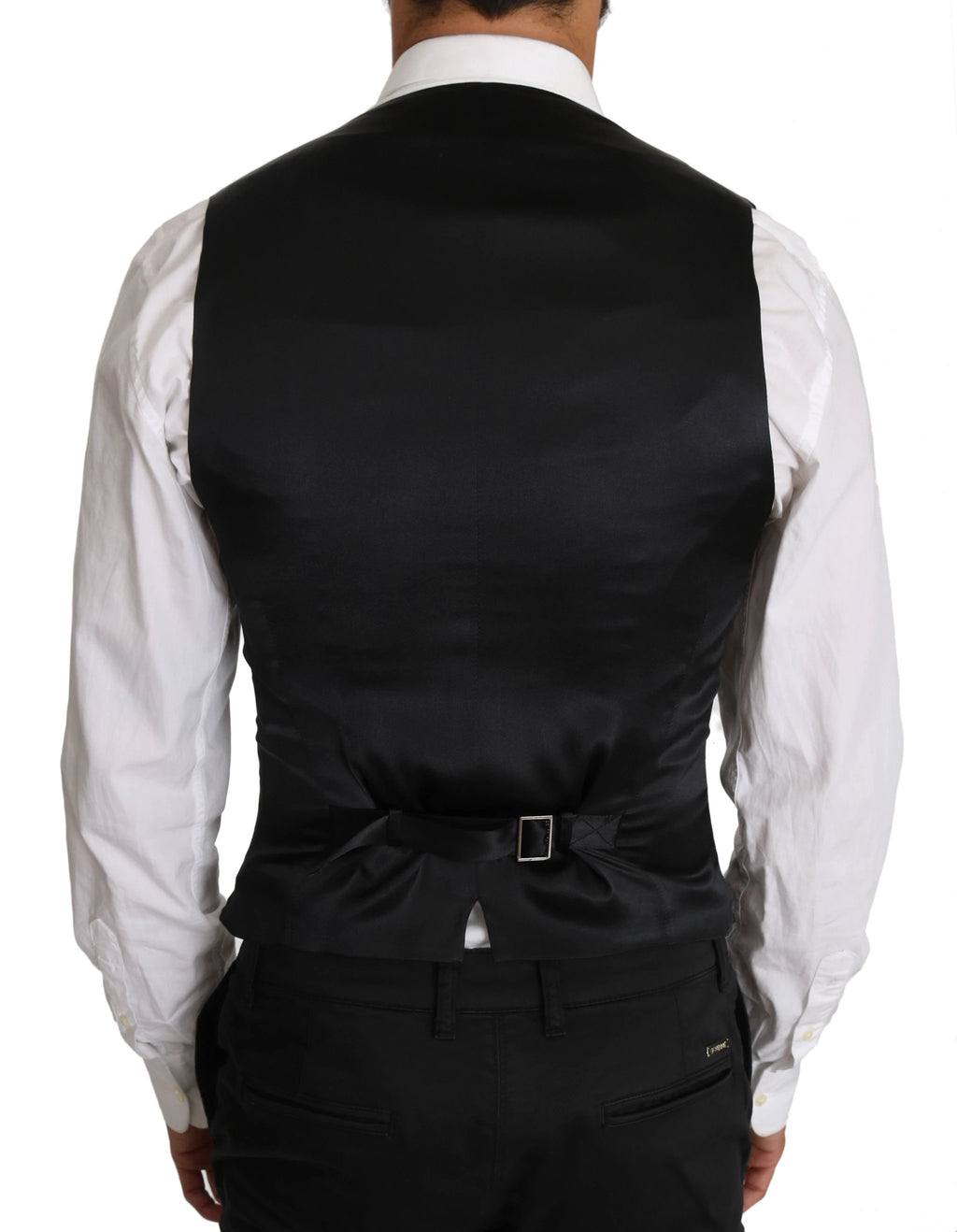 Dolce & Gabbana Gray Wool Double Breasted Waistcoat Vest by Dolce & Gabbana