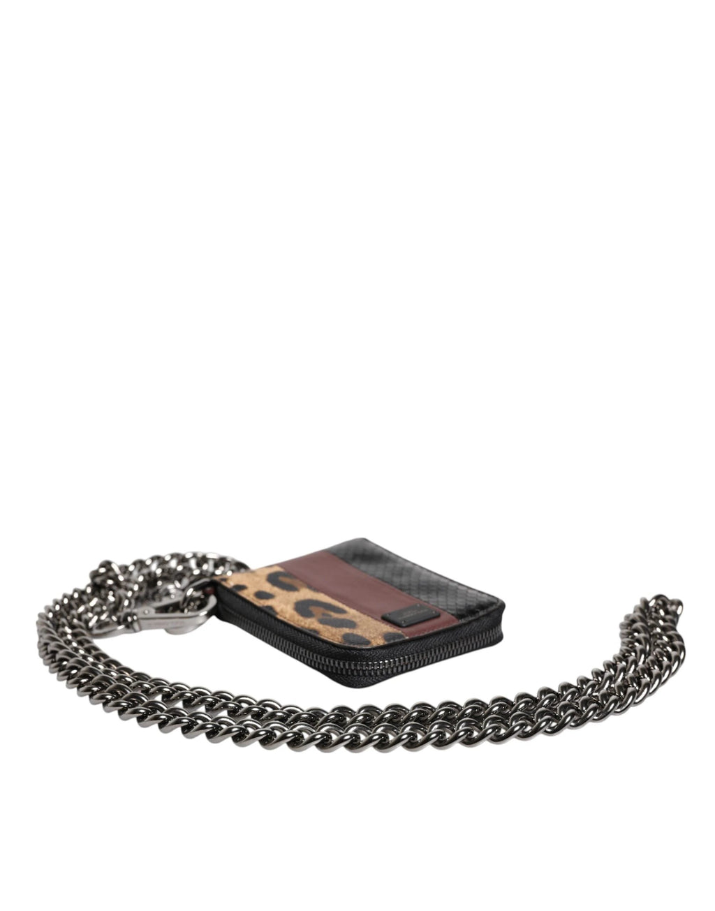 Dolce & Gabbana Multicolor Leopard Leather DG Bifold Card Holder Wallet by Dolce & Gabbana