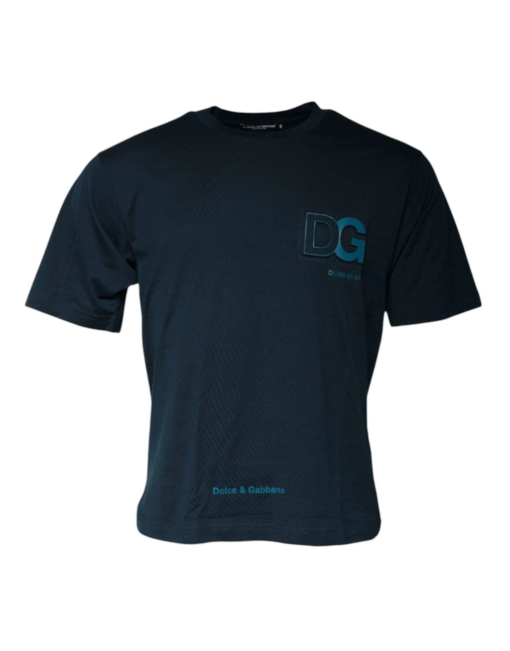 Dolce & Gabbana Blue Logo Crew Neck Short Sleeves T-shirt by Dolce & Gabbana