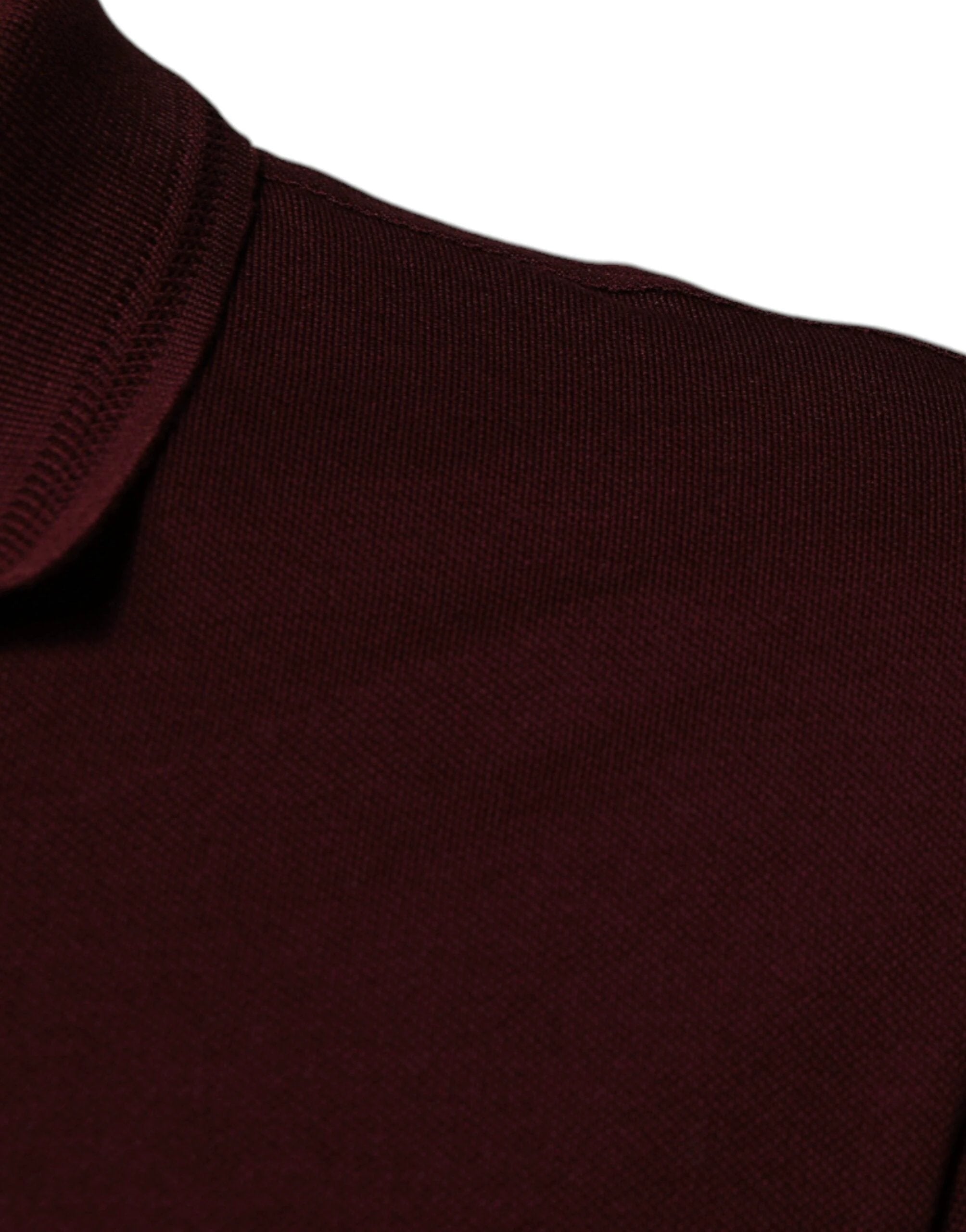 Dolce & Gabbana Maroon Collared Short Sleeves Polo T-shirt by Dolce & Gabbana