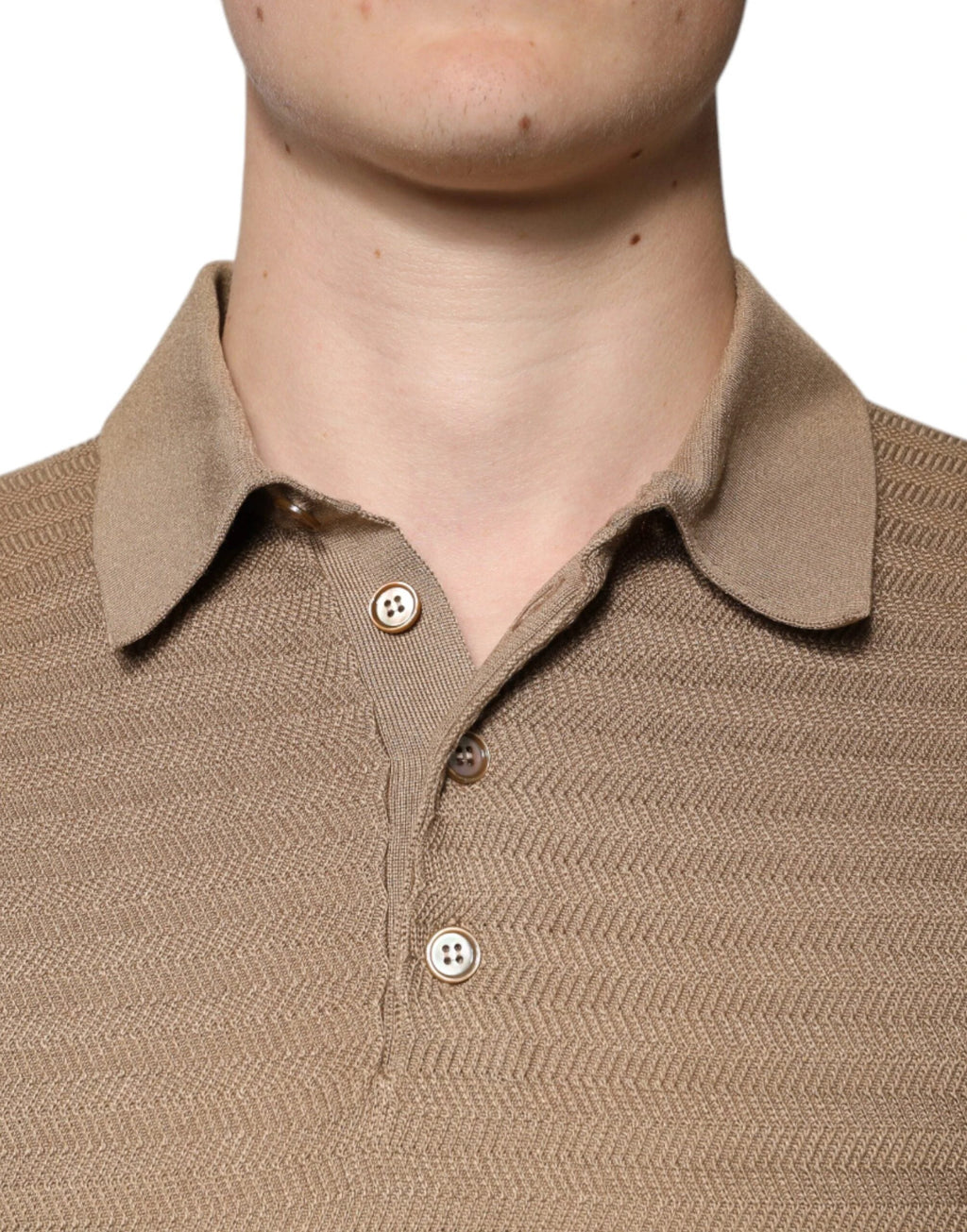 Dolce & Gabbana Brown Collared Short Sleeves Polo T-shirt by Dolce & Gabbana