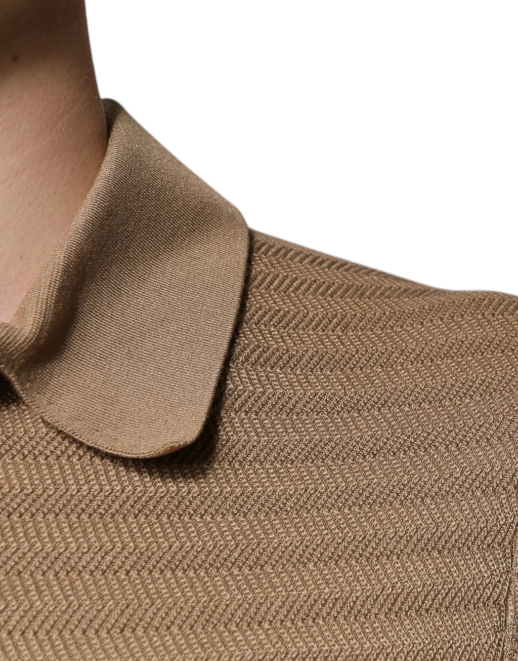 Dolce & Gabbana Brown Collared Short Sleeves Polo T-shirt by Dolce & Gabbana