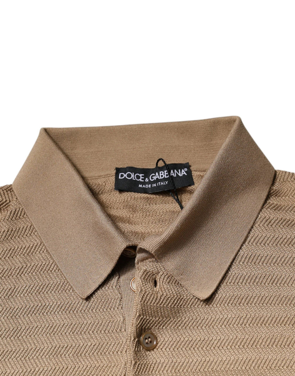 Dolce & Gabbana Brown Collared Short Sleeves Polo T-shirt by Dolce & Gabbana