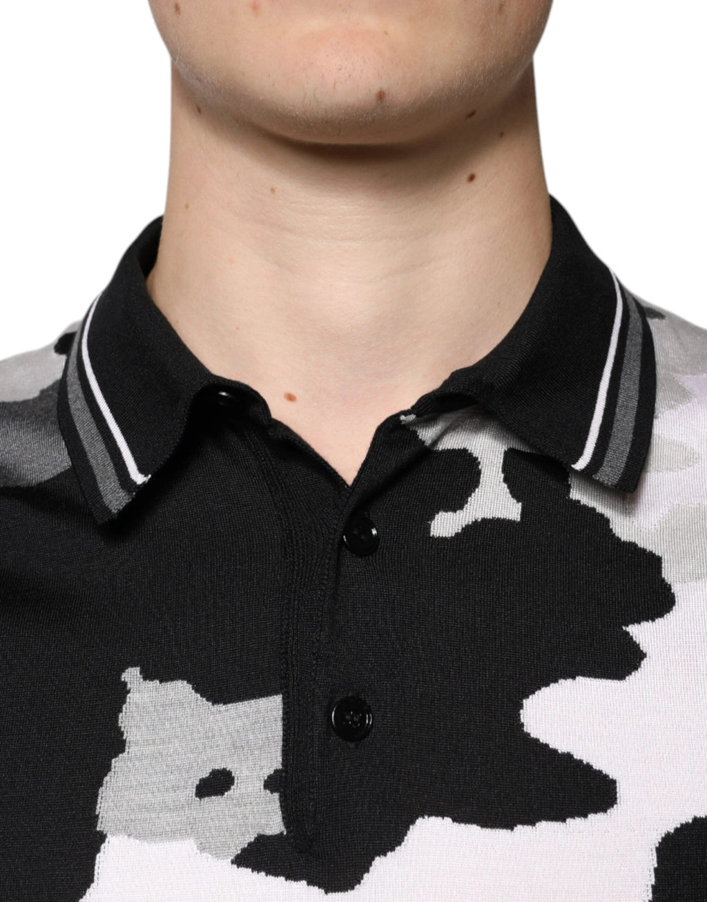 Dolce & Gabbana Multicolor Camouflage Collared Polo T-shirt by Dolce & Gabbana