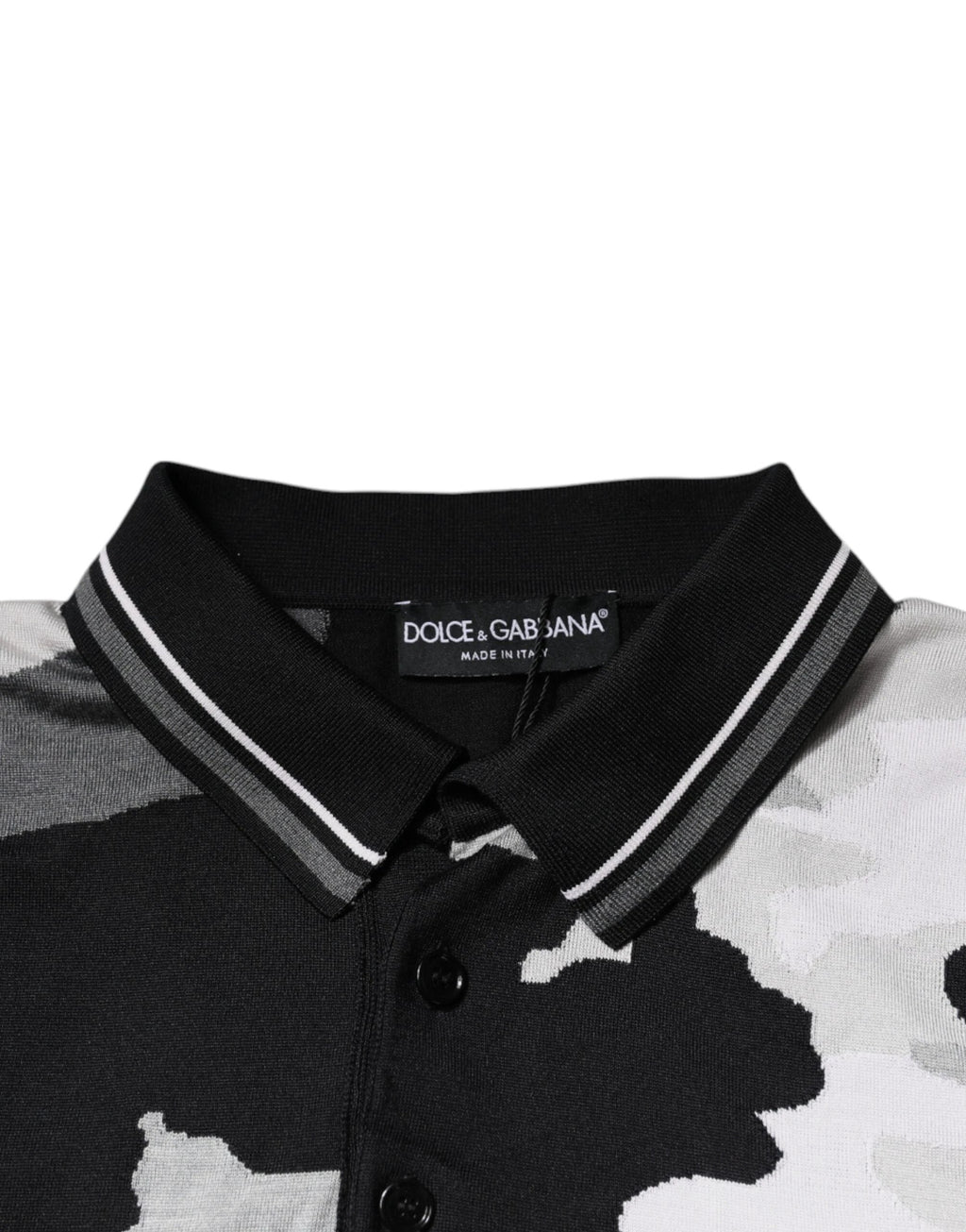 Dolce & Gabbana Multicolor Camouflage Collared Polo T-shirt by Dolce & Gabbana