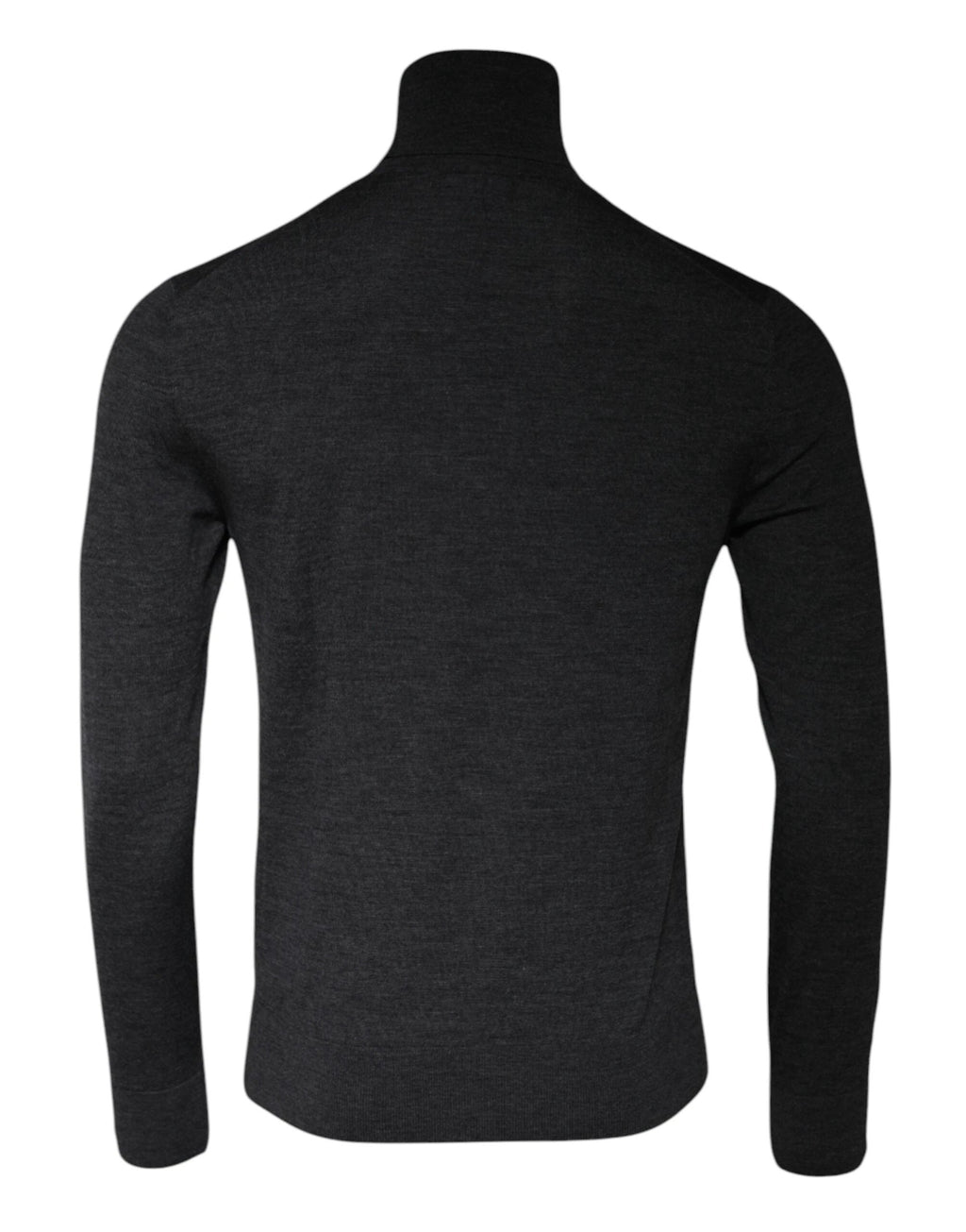 Dolce & Gabbana Gray Wool Knit Turtleneck Pullover Sweater by Dolce & Gabbana