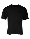 Dolce & Gabbana Black Cotton Crew Neck Short Sleeves T-shirt by Dolce & Gabbana