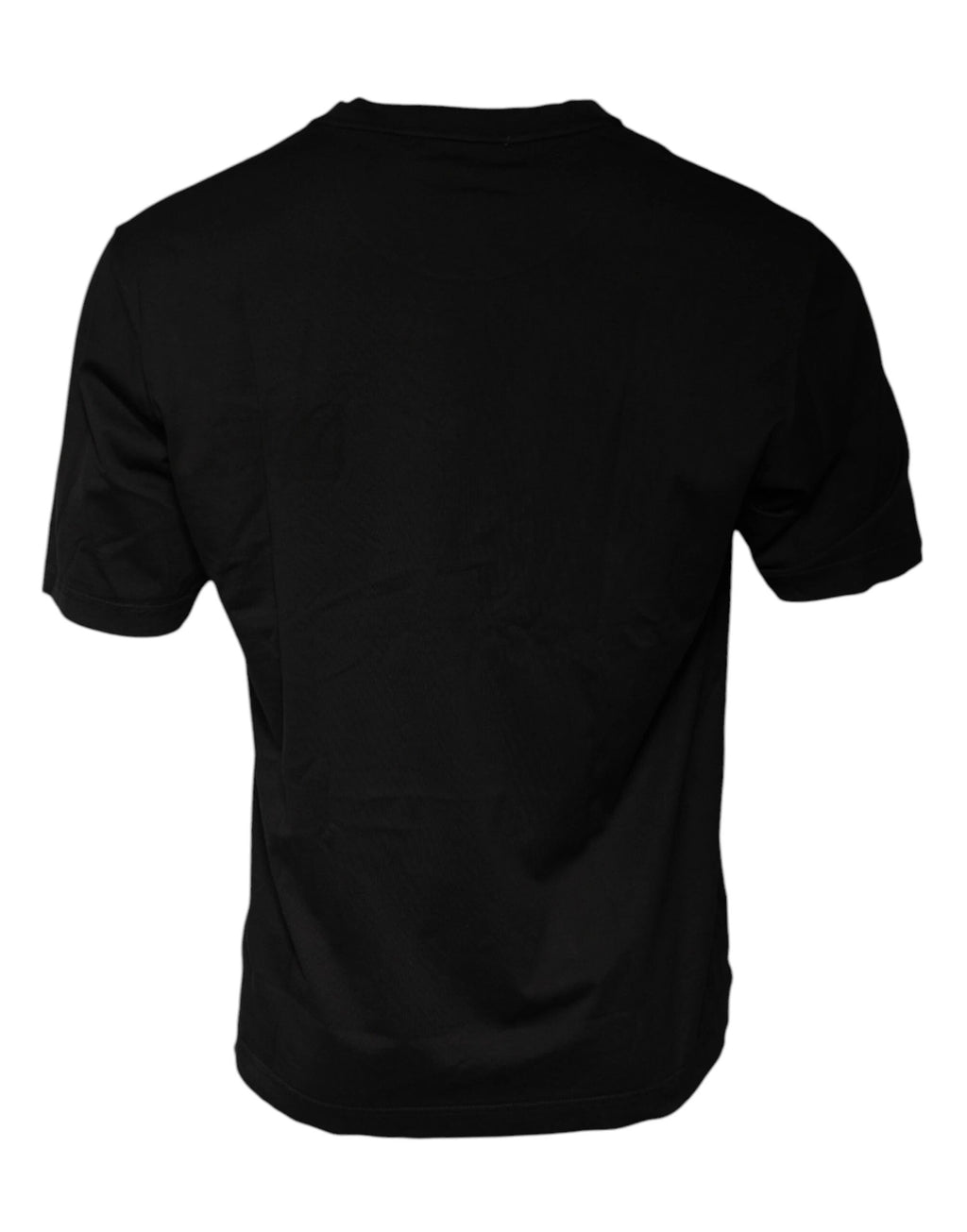Dolce & Gabbana Black Cotton Crew Neck Short Sleeves T-shirt by Dolce & Gabbana