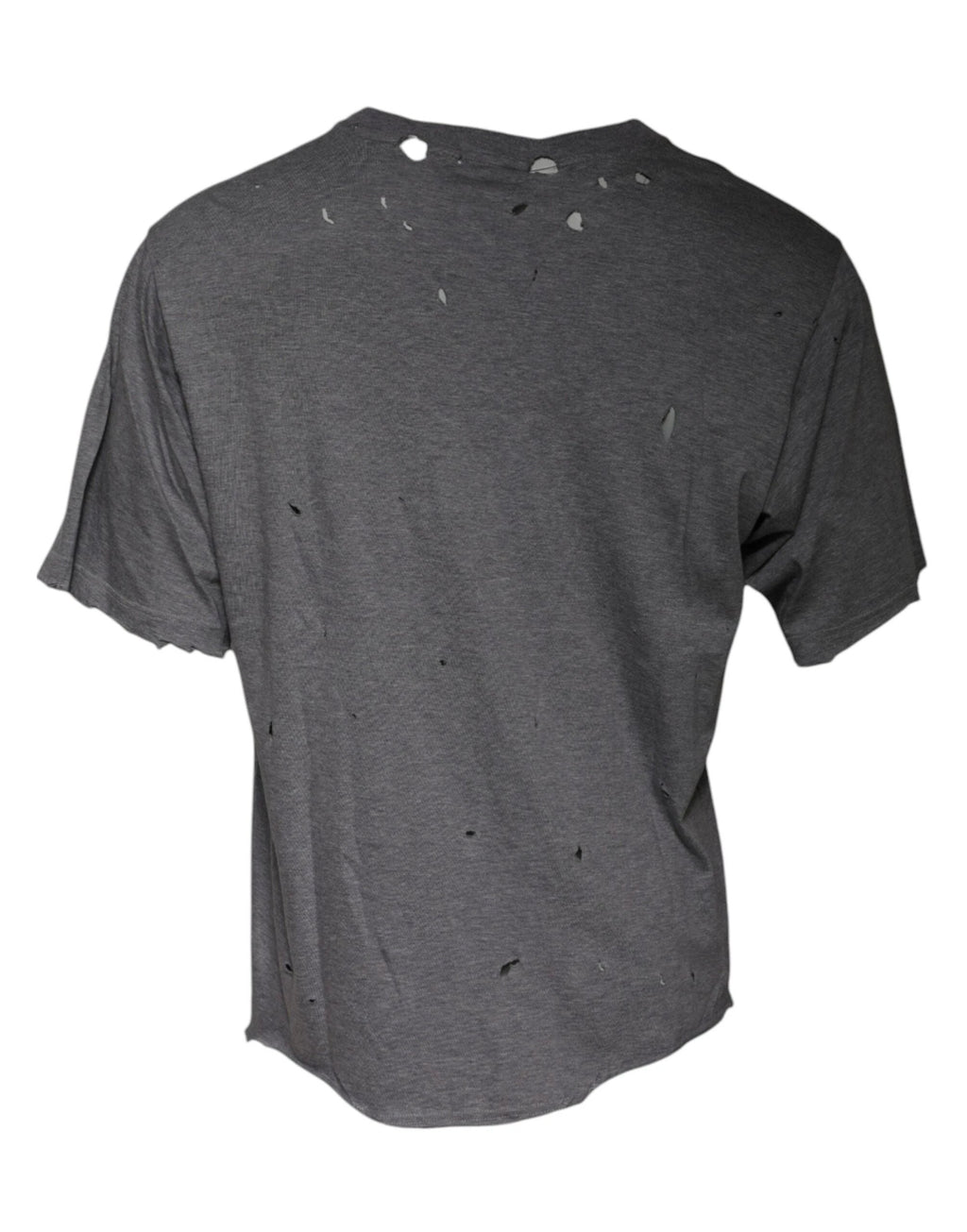 Dolce & Gabbana Gray Logo Crew Neck Short Sleeves T-shirt by Dolce & Gabbana
