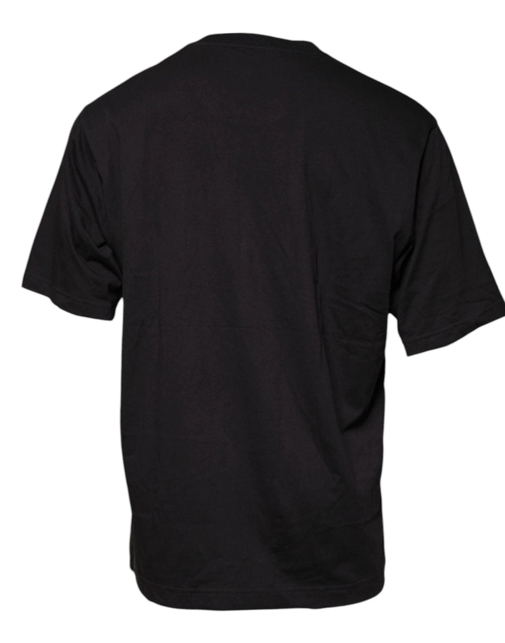 Dolce & Gabbana Black Logo Print Cotton Crew Neck T-shirt by Dolce & Gabbana