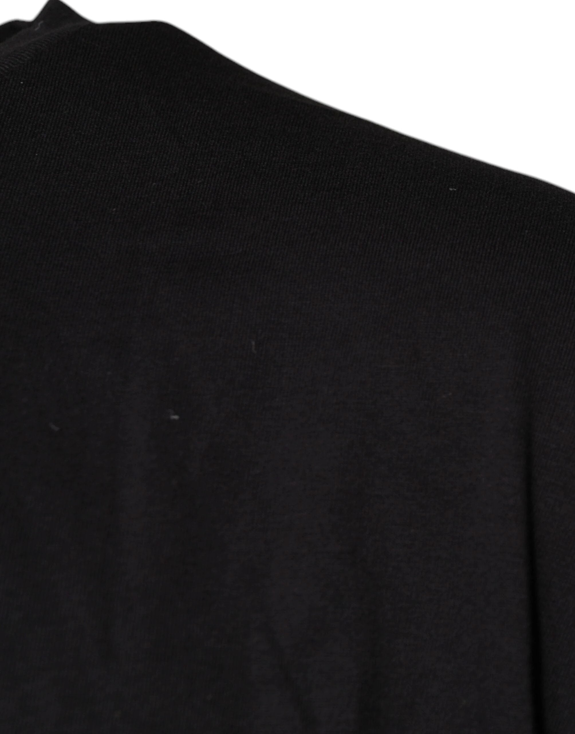 Dolce & Gabbana Black Logo Print Cotton Crew Neck T-shirt by Dolce & Gabbana