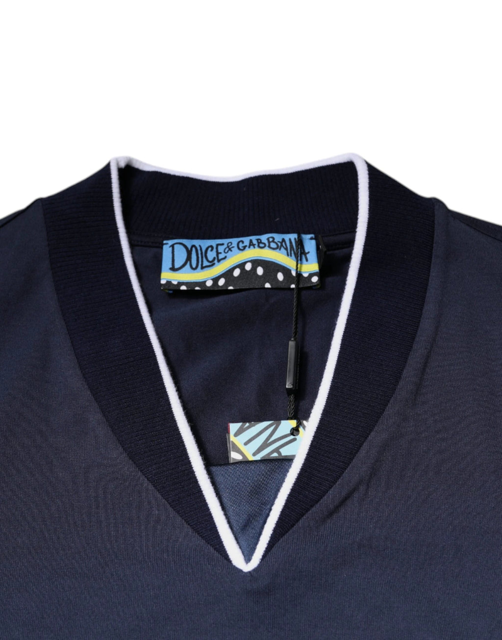 Dolce & Gabbana Multicolor Cotton Vneck Short Sleeve T-shirt by Dolce & Gabbana