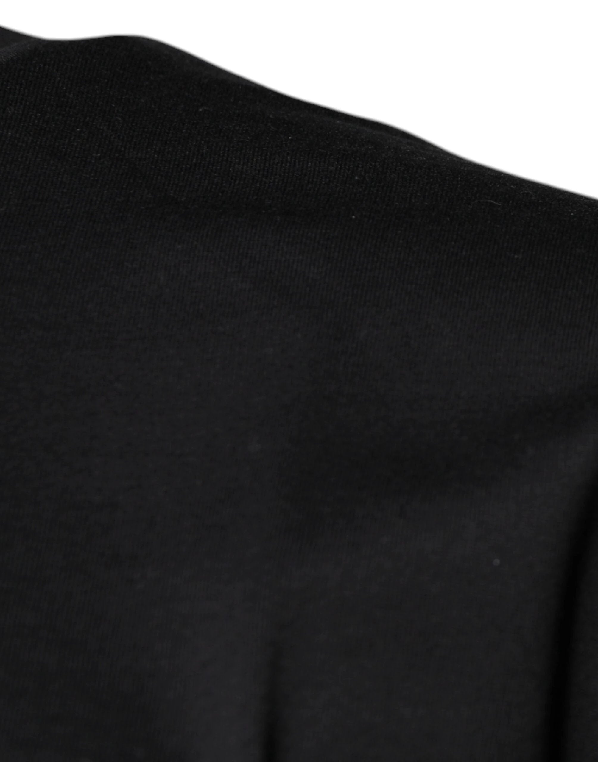 Dolce & Gabbana Black DG Logo Print Cotton Crew Neck T-shirt by Dolce & Gabbana