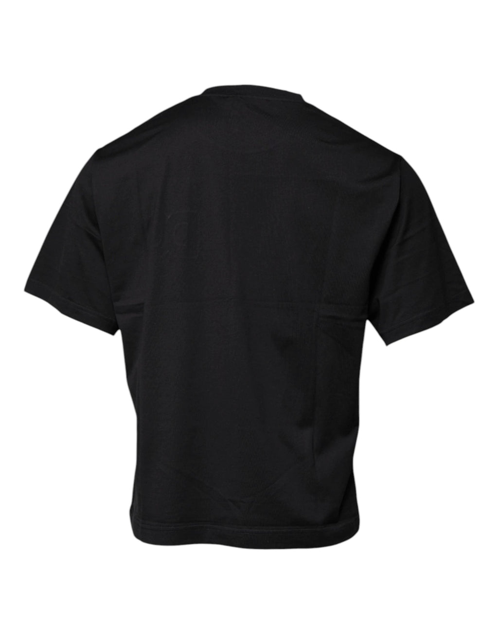 Dolce & Gabbana Black DG Logo Print Cotton Crew Neck T-shirt by Dolce & Gabbana
