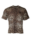 Dolce & Gabbana Brown Leopard Crew Neck Short Sleeve T-shirt by Dolce & Gabbana